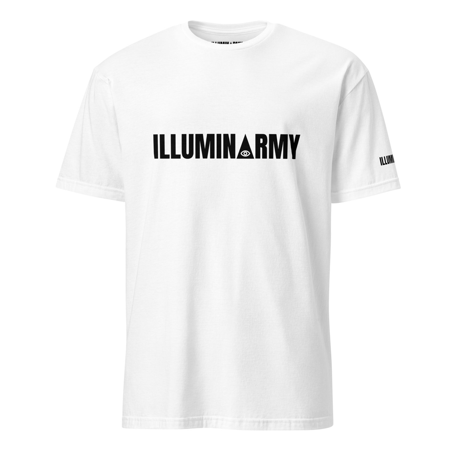 Illuminarmy T-Shirt – Unisex 100% Cotton Illuminati Tee | Inspirational Activist Clothes (Black Text)